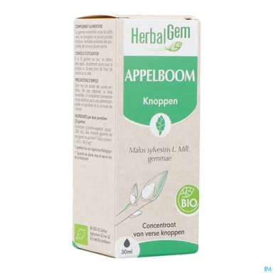 Herbalgem Pommier Bourgeon Macerat Glycer Bio 30ml