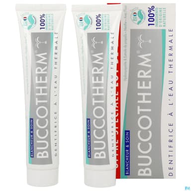 Buccotherm Dentifrice Bio Blancheur Et Soin 75ml X2