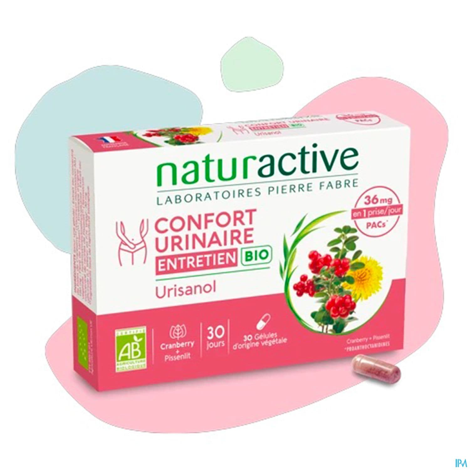 Naturactive Urisanol Confort Urinaire Entretien Bio Gelule 30