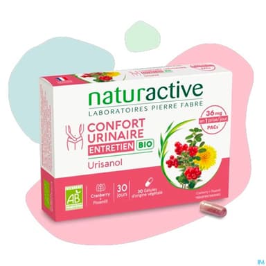 Naturactive Urisanol Confort Urinaire Entretien Bio Gelule 30