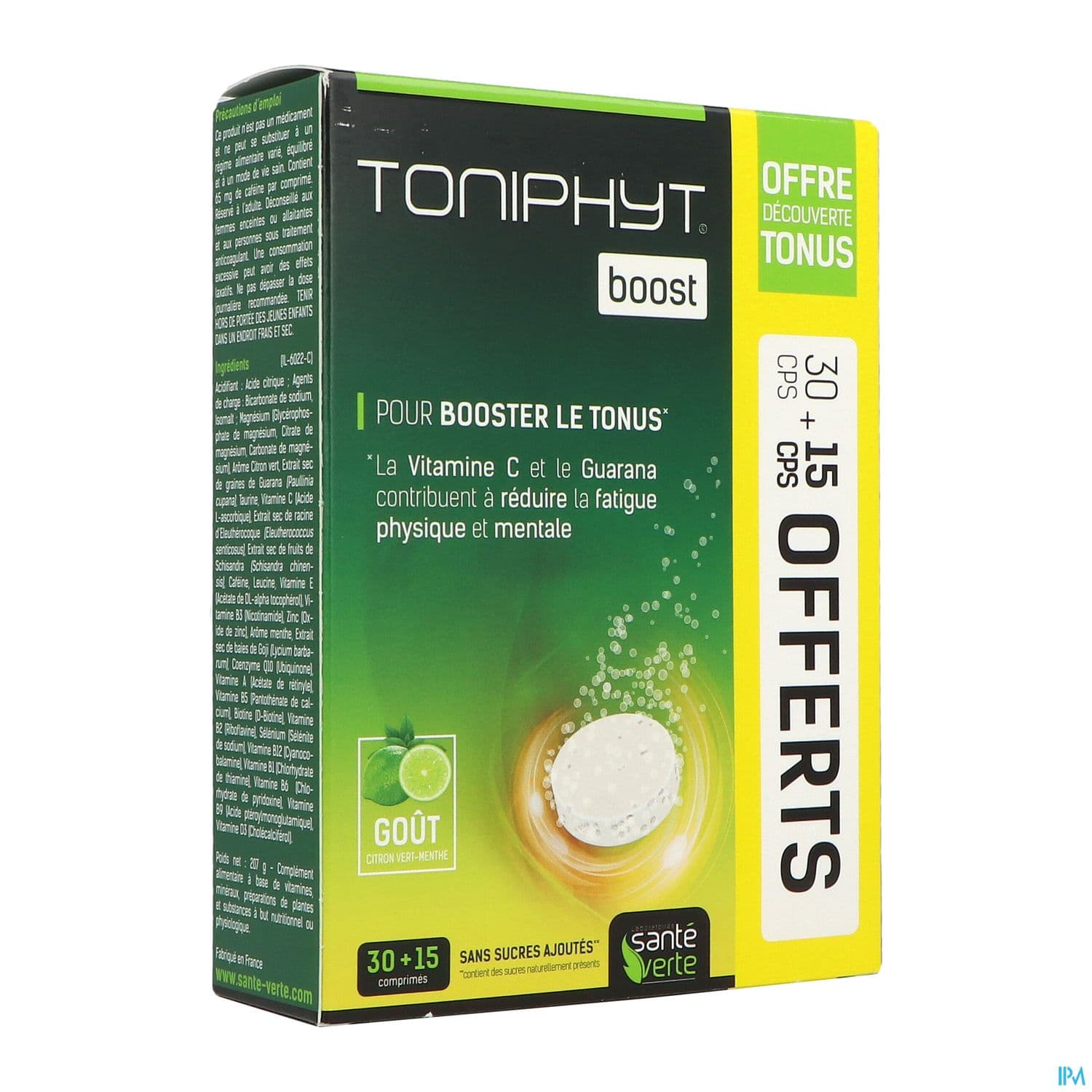 Sante Verte Toniphyt Fatigue Tonus Comprime 30 + 15 Offert