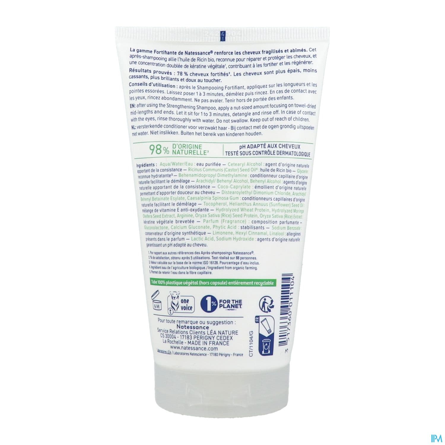NATESSANCE AP/SH RICIN/KERAT 150ML