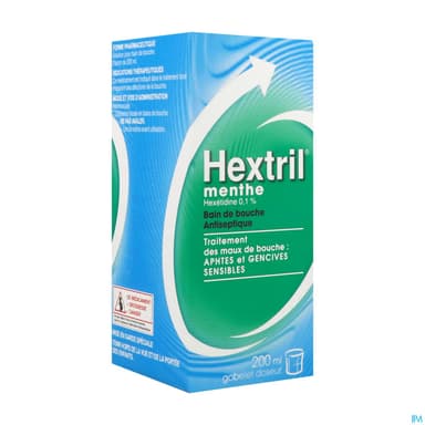 HEXTRIL MENTHE 0,1% BAIN BOUC200ML