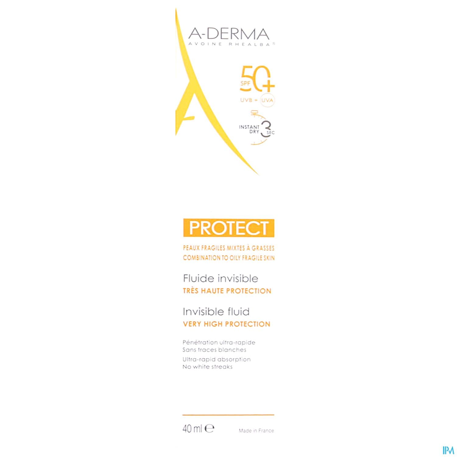 A-DERMA PROTECT FLUID INV 50+ 40ML