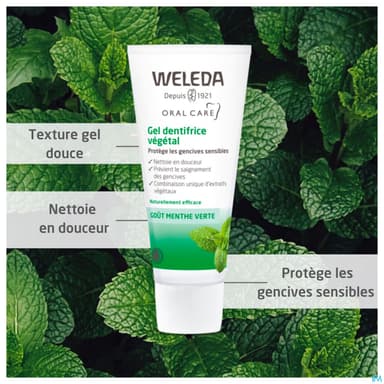 Weleda Dentifrice Gel Vegetal 75ml X2