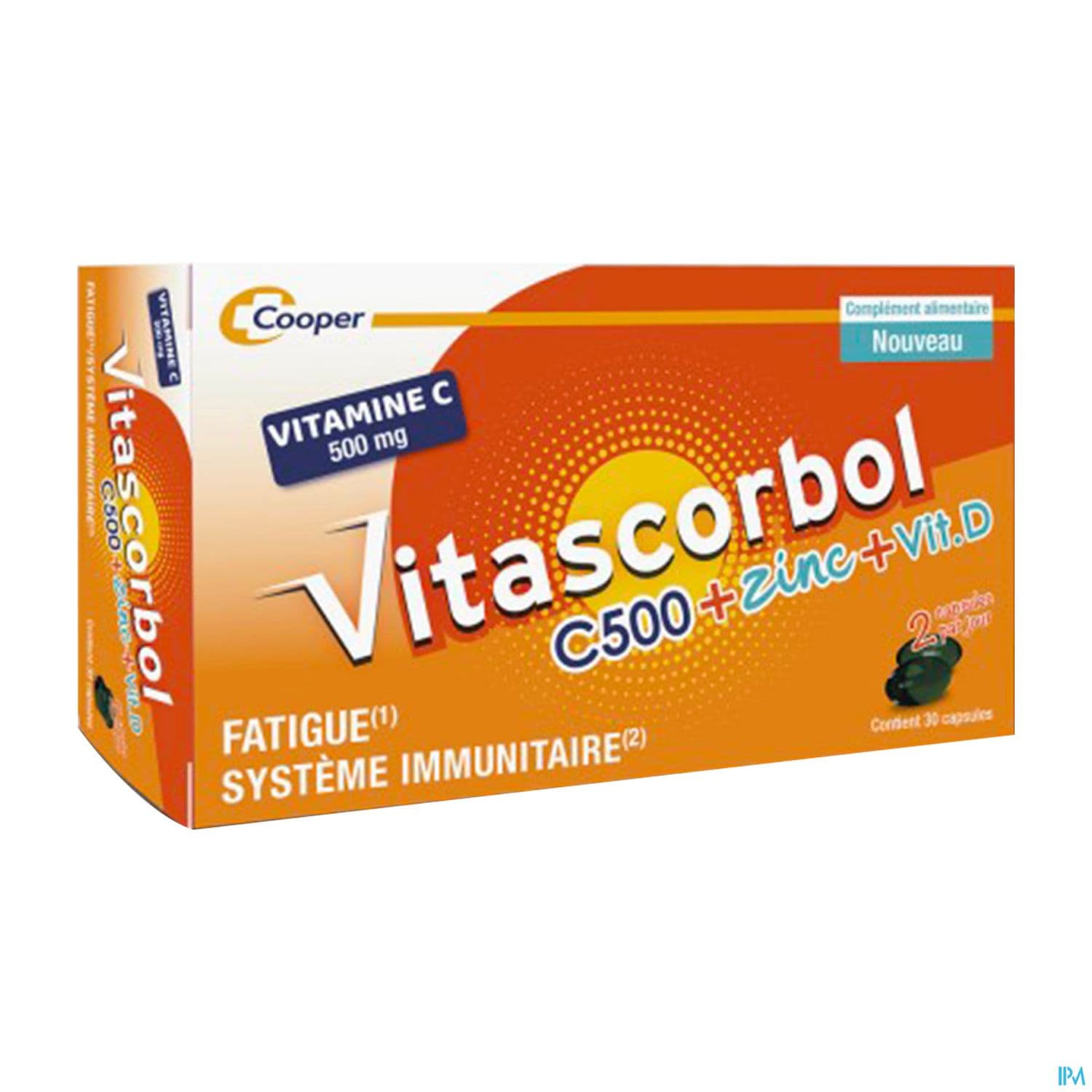 VITASCORBOL C 500+ZINC+VITD CAPS30