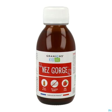 Granions Kid Bio Nez Gorge Solution Buvable Fraise 125ml