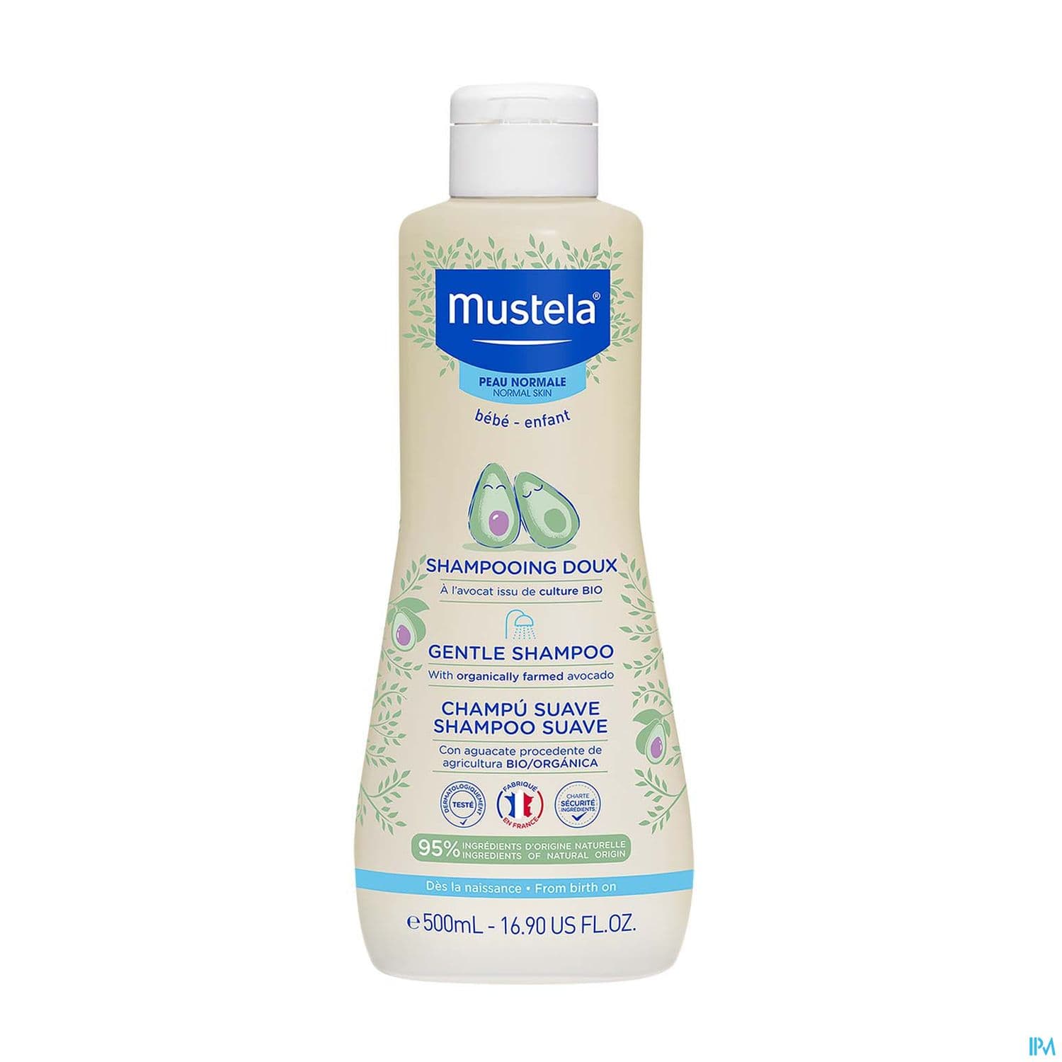Mustela Bebe Enfant Shampooing Doux A l Avocat Bio 500ml