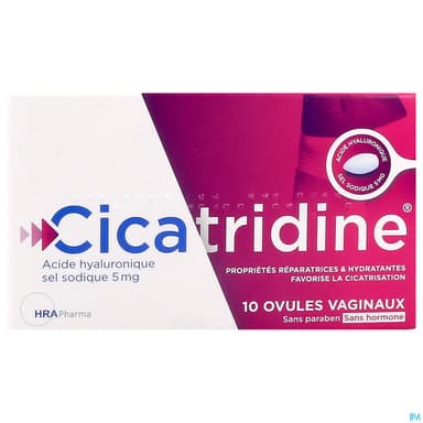 CICATRIDINE OVULE VAGINAL 10