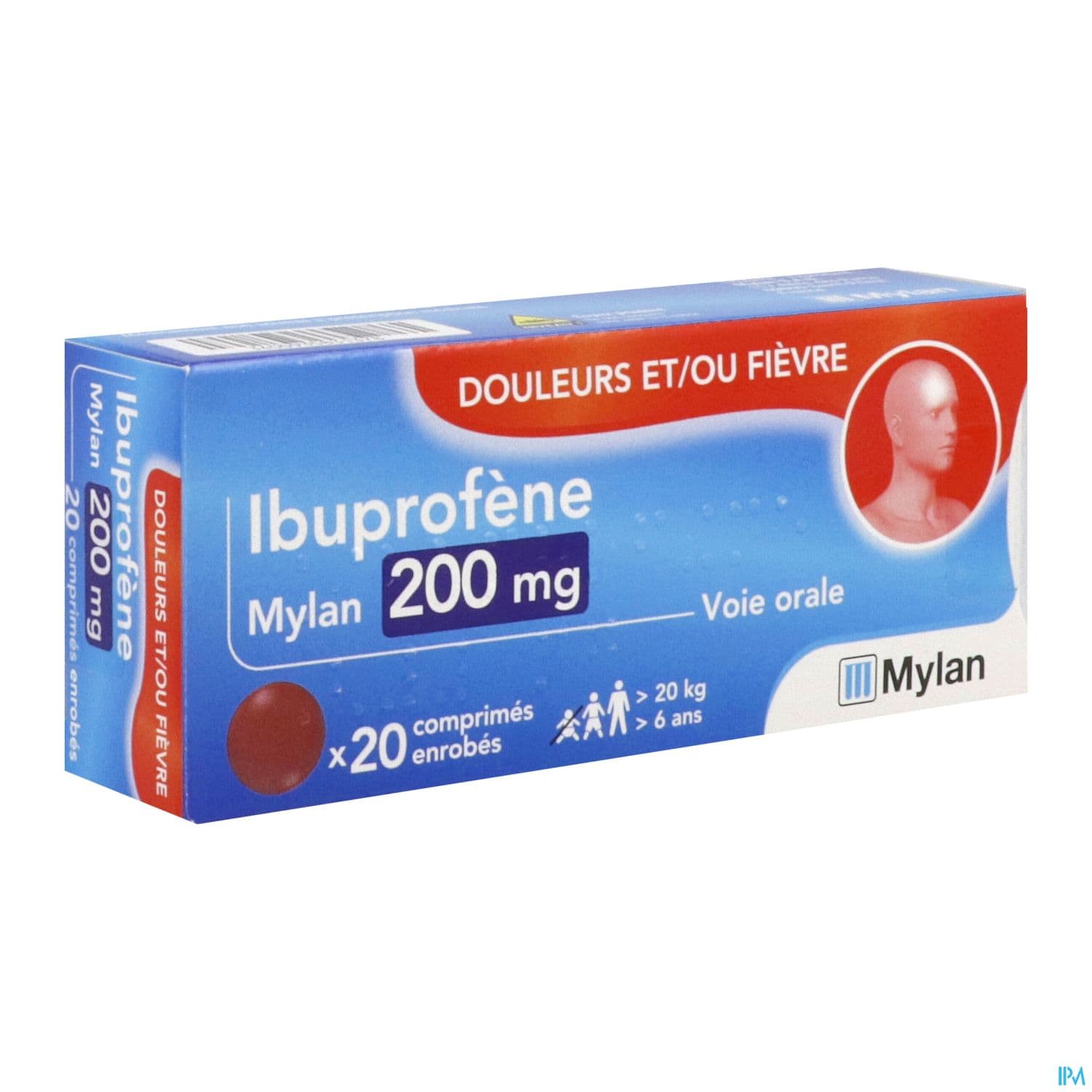 Ibuprofene Viatris 200mg Comprime 20