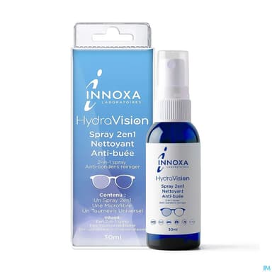 Innoxa Hydravision Spray 2en1 Nettoyant Antibuee 30ml