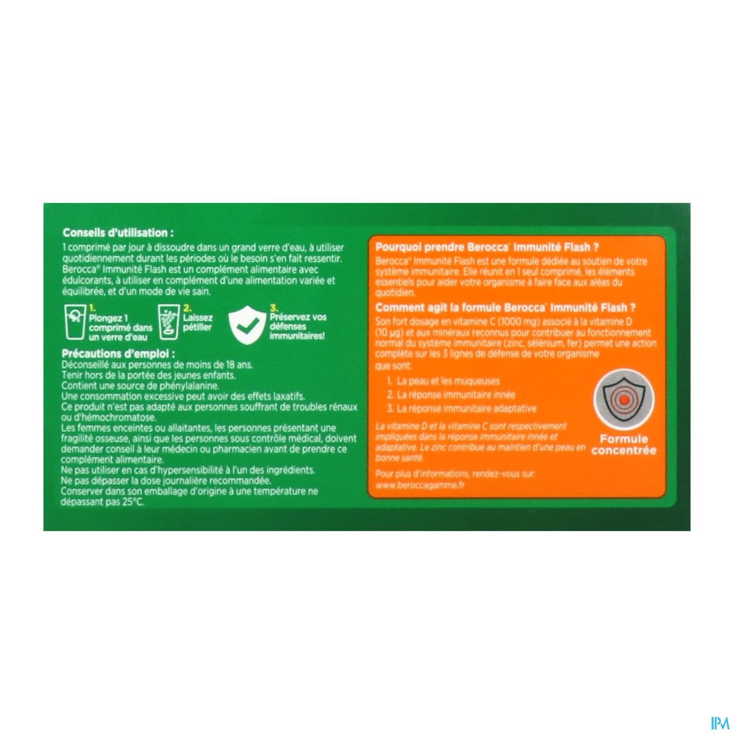 BEROCCA IMMUNITE FLASH CPR EFF 30