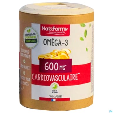 Nat Et Form Ecoresponsable Huile D'omega 3 Capsule 200