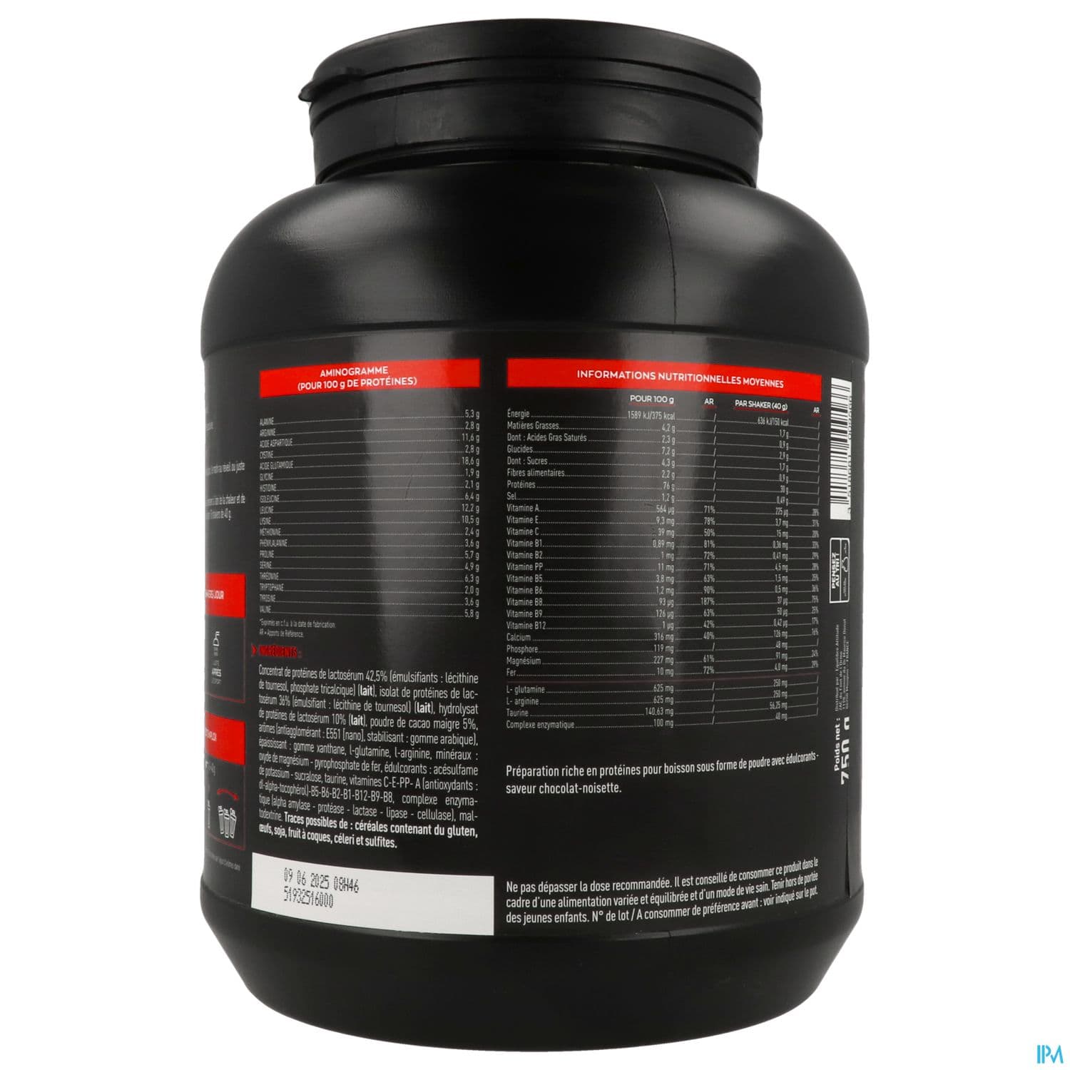Eafit Pure Whey Poudre Pour Boisson Chocolat Noisette 750g