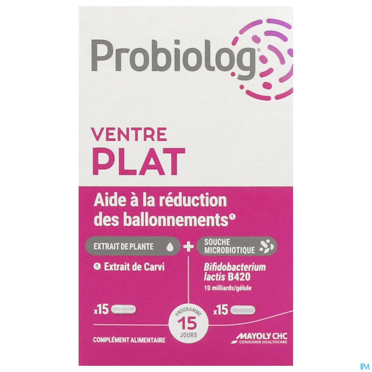 Probiolog Ventre Plat Gelule Plante 15 + Gelule Souche 15
