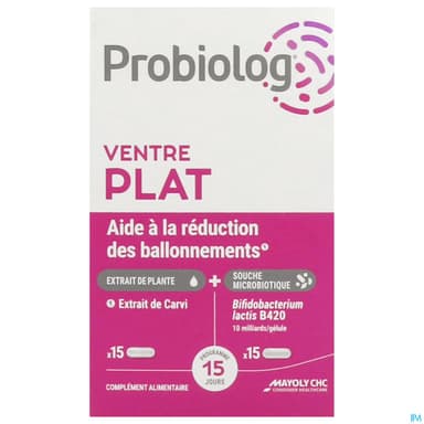 Probiolog Ventre Plat Gelule Plante 15 + Gelule Souche 15