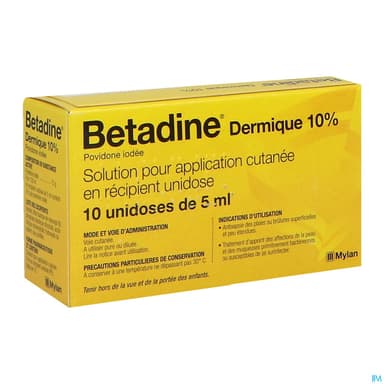 BETADINE 10% SOL DERMIQUE 5ML 10