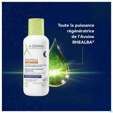 A-DERMA EXOMEGA CONT CR NUIT 400ML