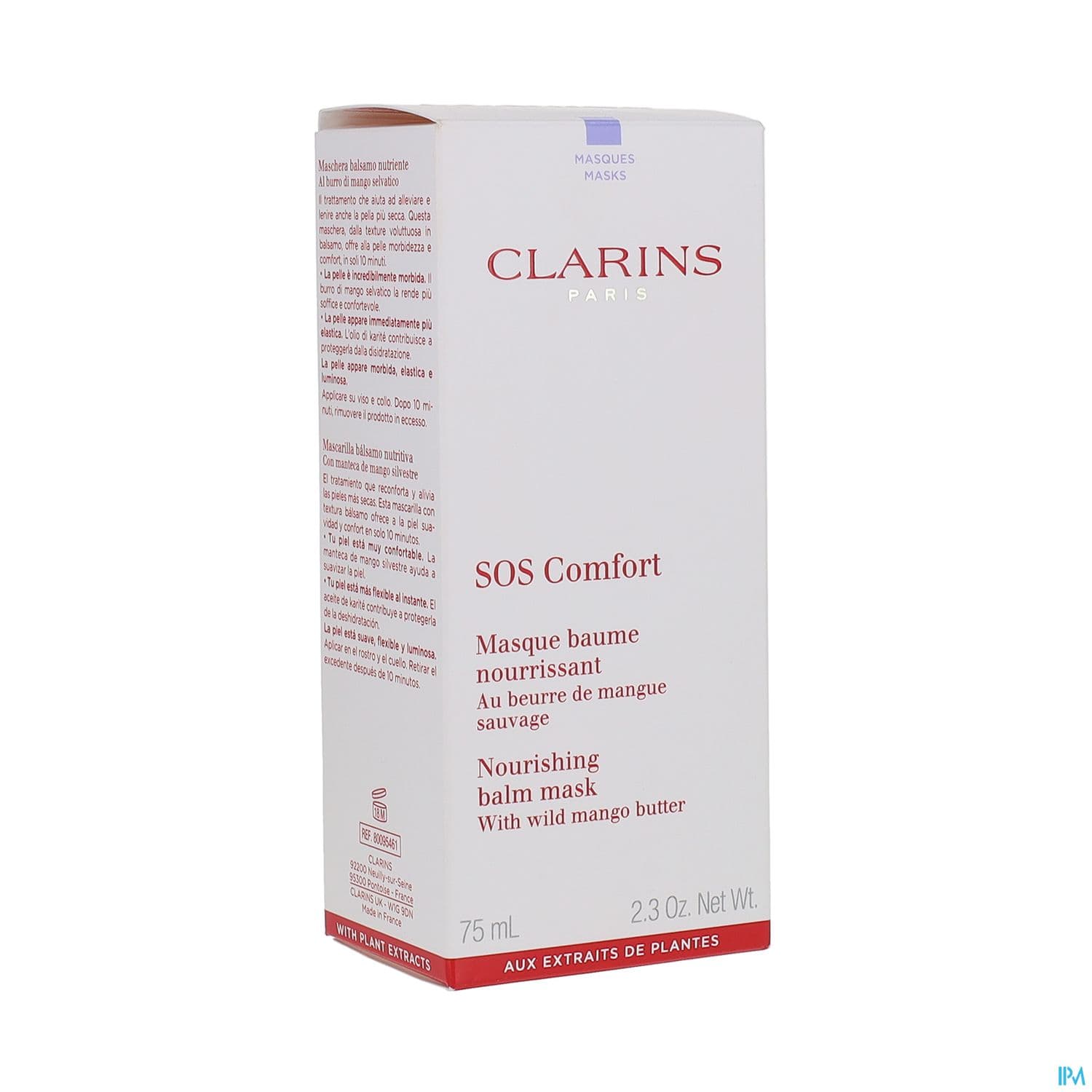 Clarins Sos Confort Masque Baume Nourrissant 75ml