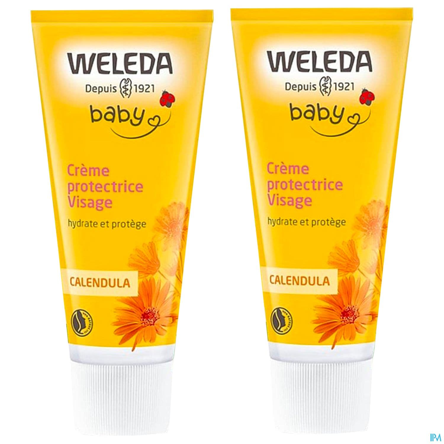 Weleda Bebe Creme Protectrice Visage 50ml X2