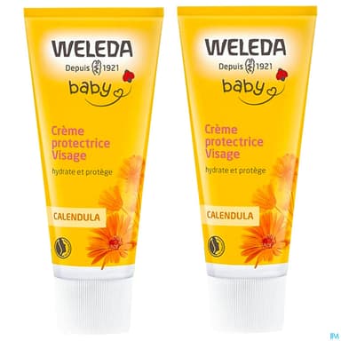 Weleda Bebe Creme Protectrice Visage 50ml X2