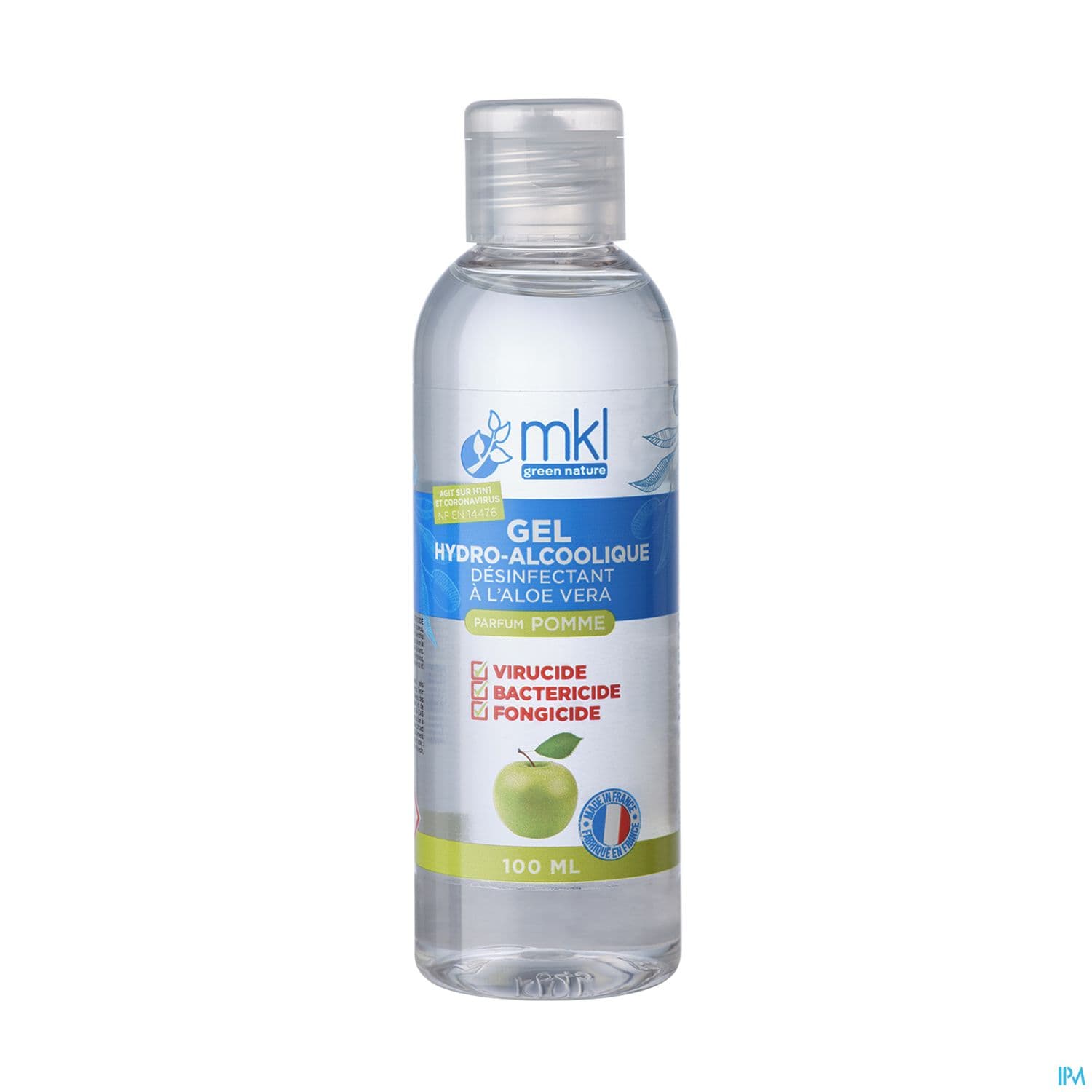 Mkl Green Nature Gel Hydroalcoolique Pomme 100ml