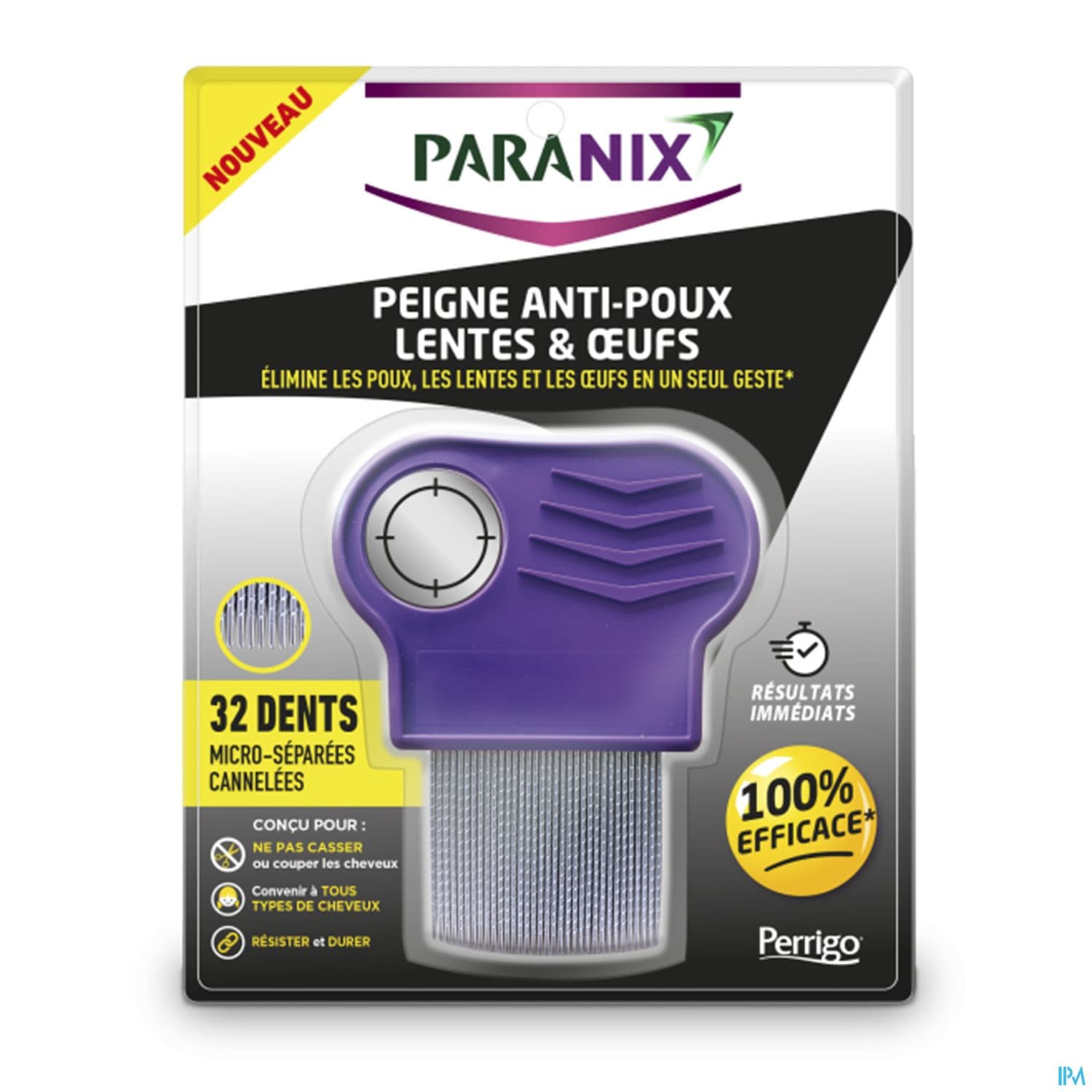 Paranix Peigne Metallique Antipoux Lentes Oeuf