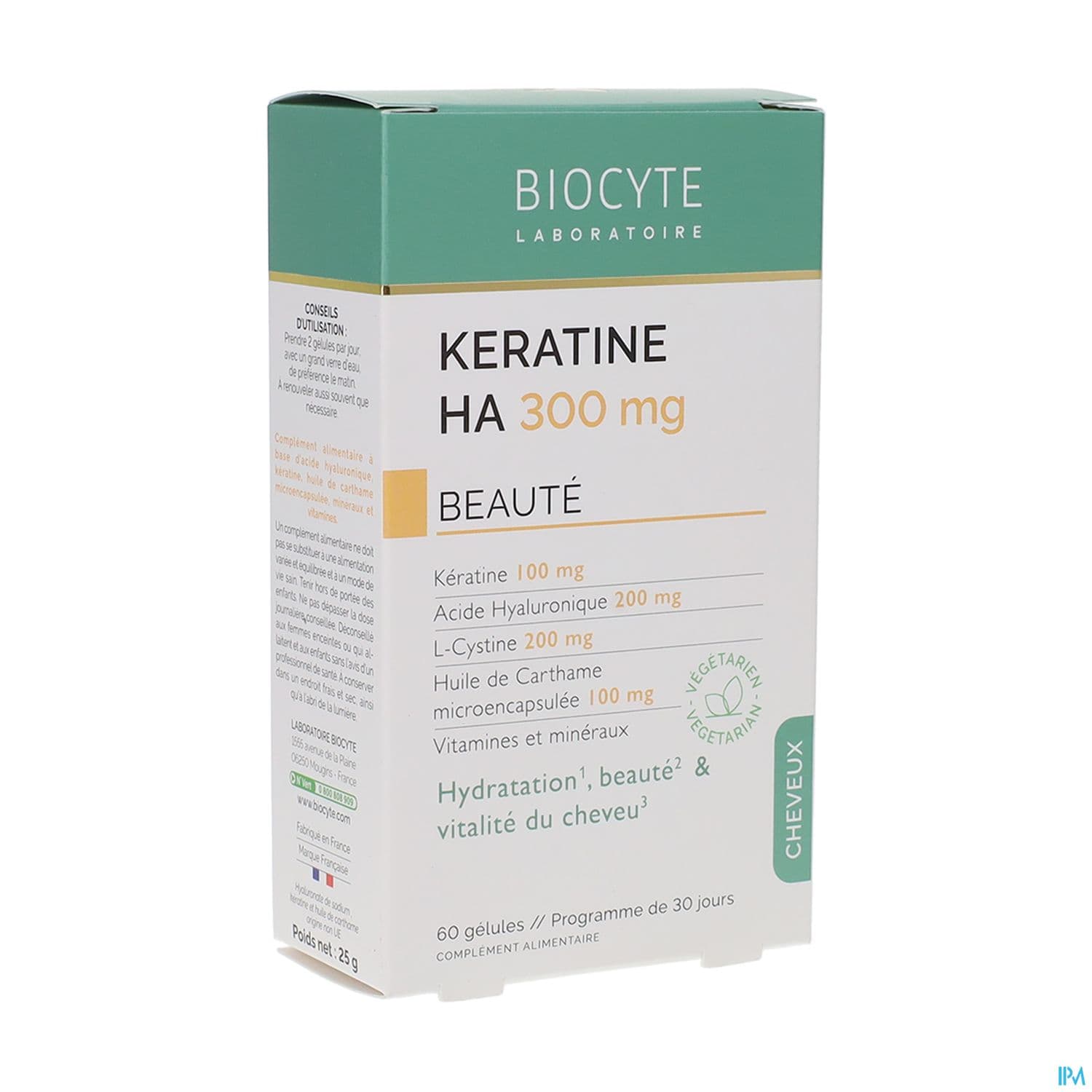 Biocyte Keratine Ha 300mg Gelule 60