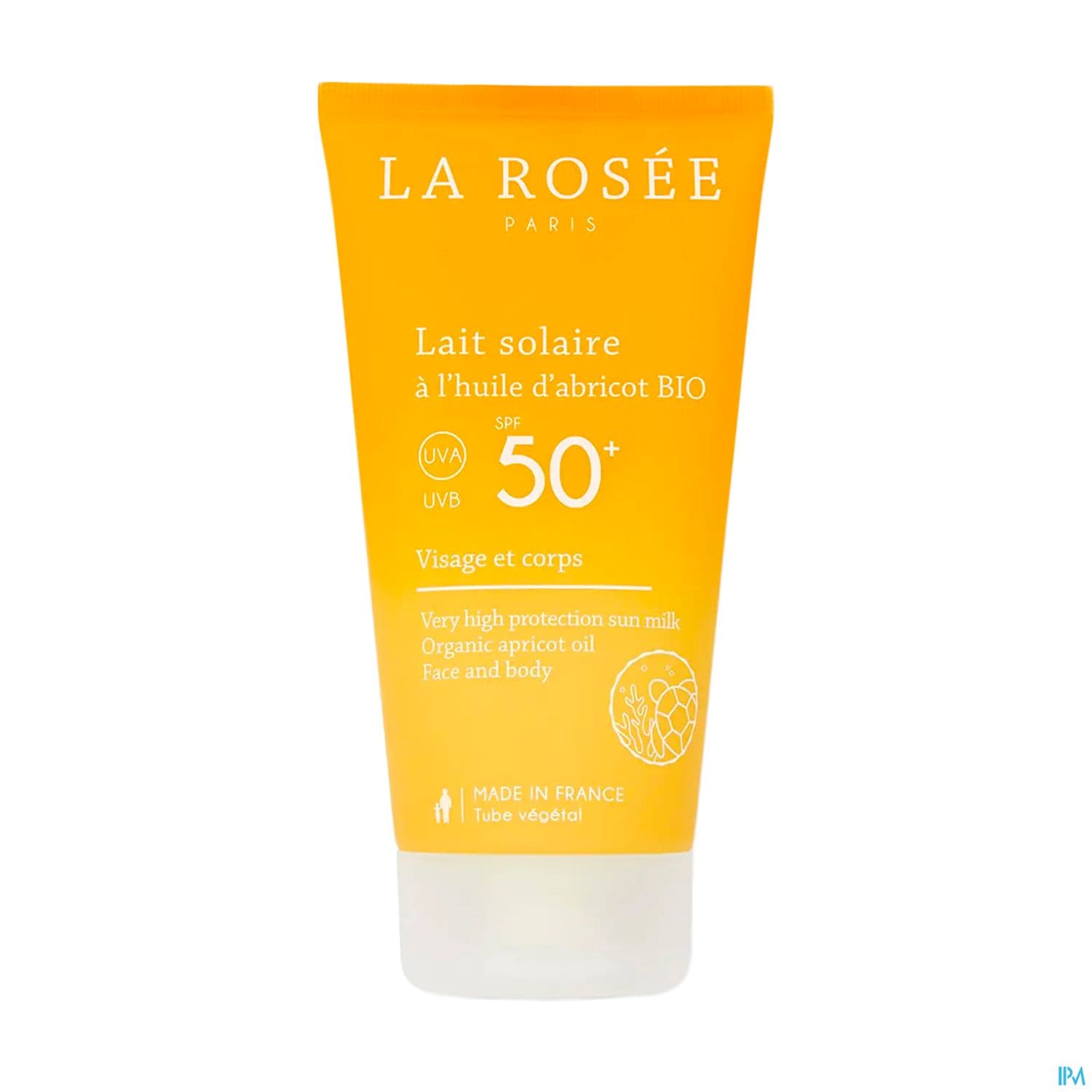 La Rosee Lait Solaire A l'huile D'abricot Bio Spf50 150ml