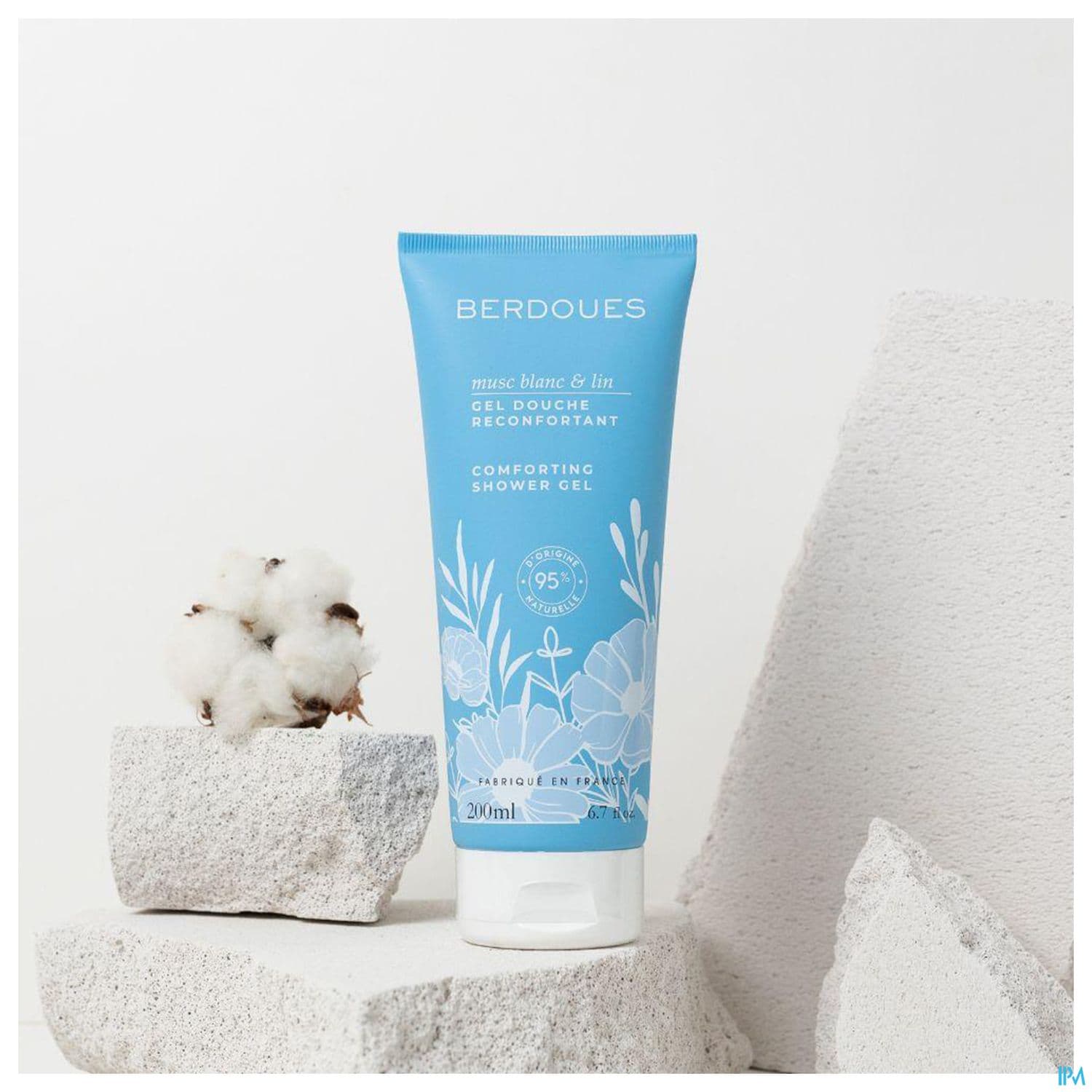 Berdoues Gel Douche Reconfortant Musc Blanc Lin 200ml