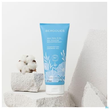 Berdoues Gel Douche Reconfortant Musc Blanc Lin 200ml