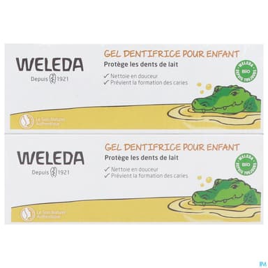 WELEDA DENTIFRICE GEL ENFANT DUO