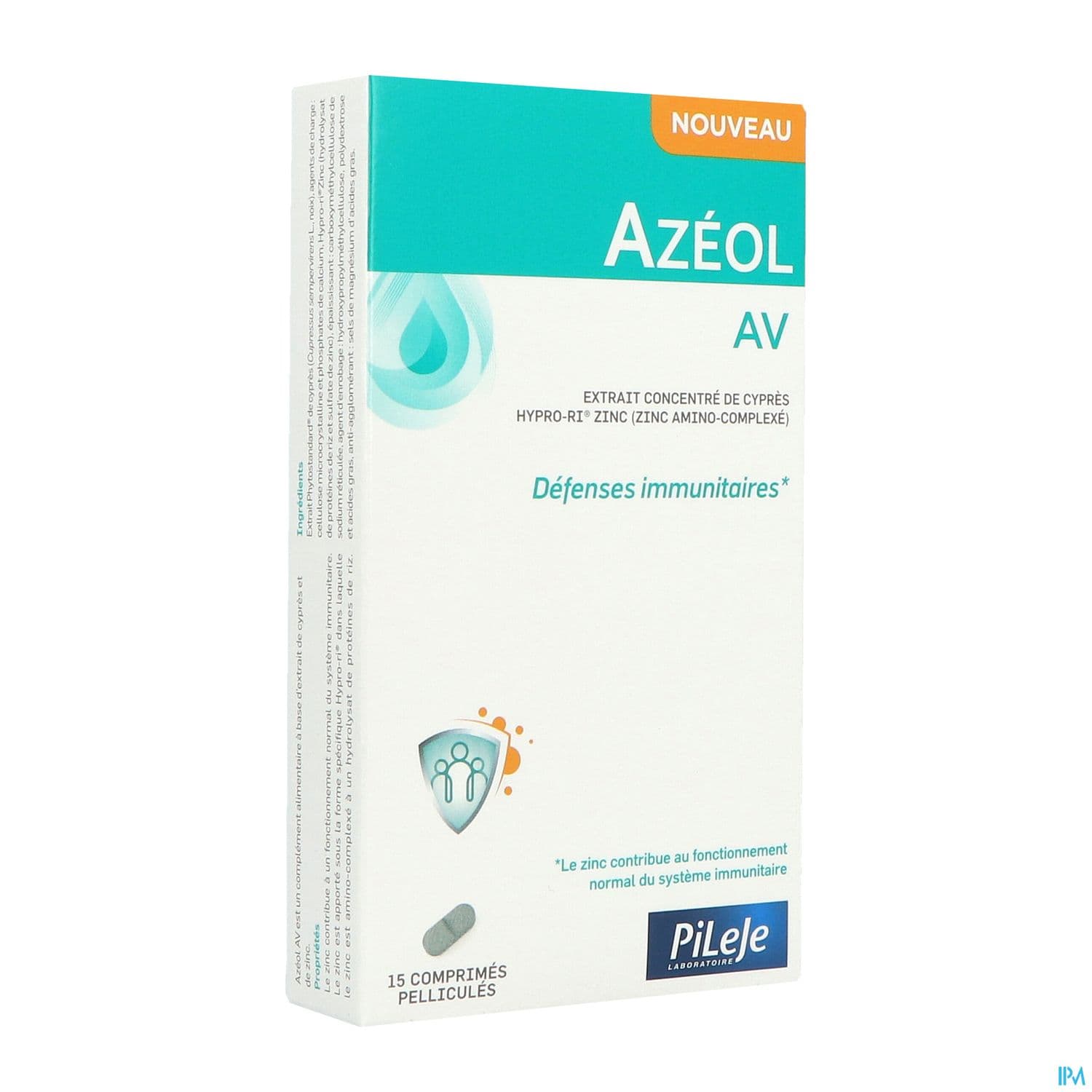 Pileje Azeol Av Comprime 15