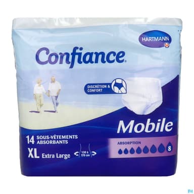 Hartmann Confiance Mobile Absorption 8 Slip Absorbant Xl 14
