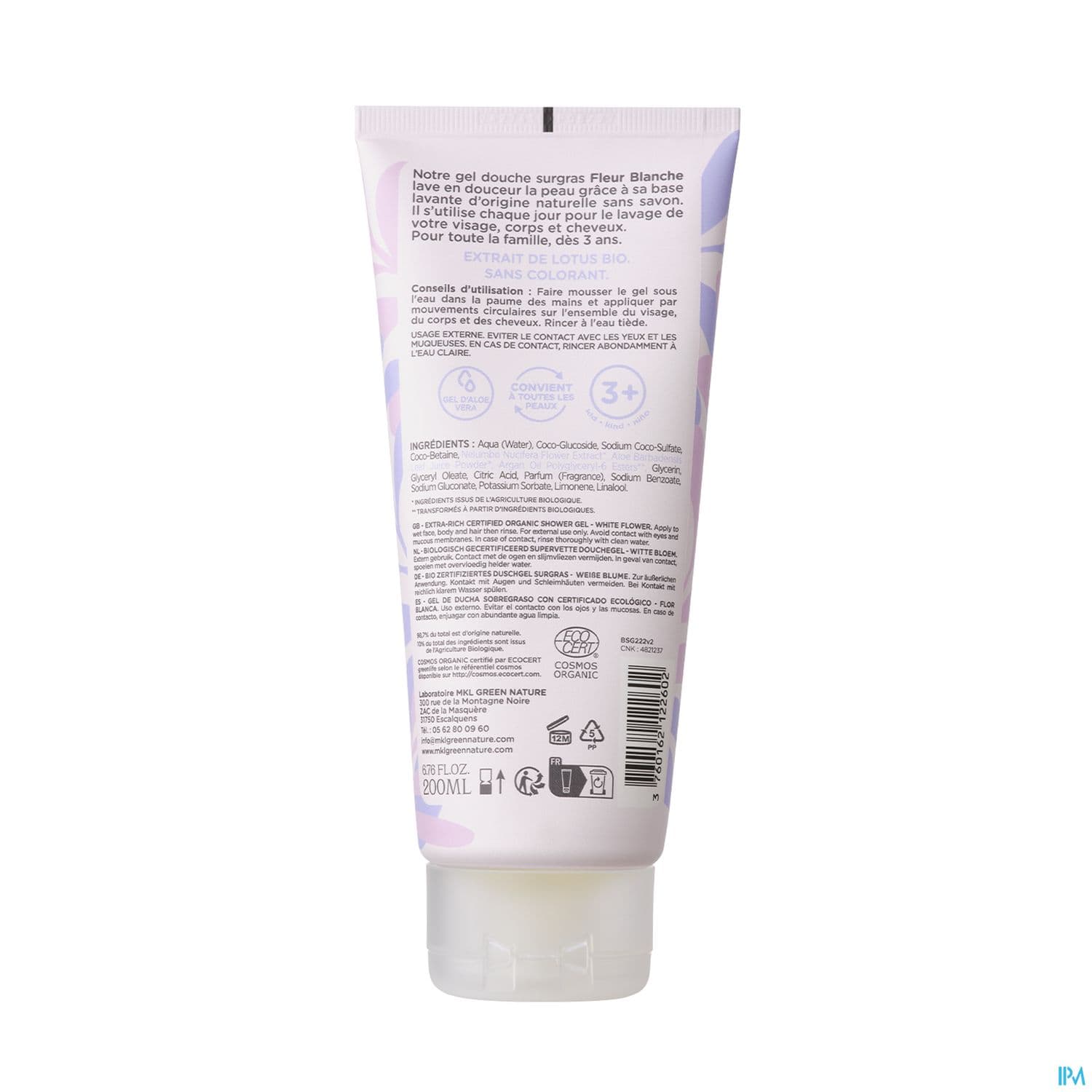 MKL GEL DCH FL BLANCHE BIO 200ML