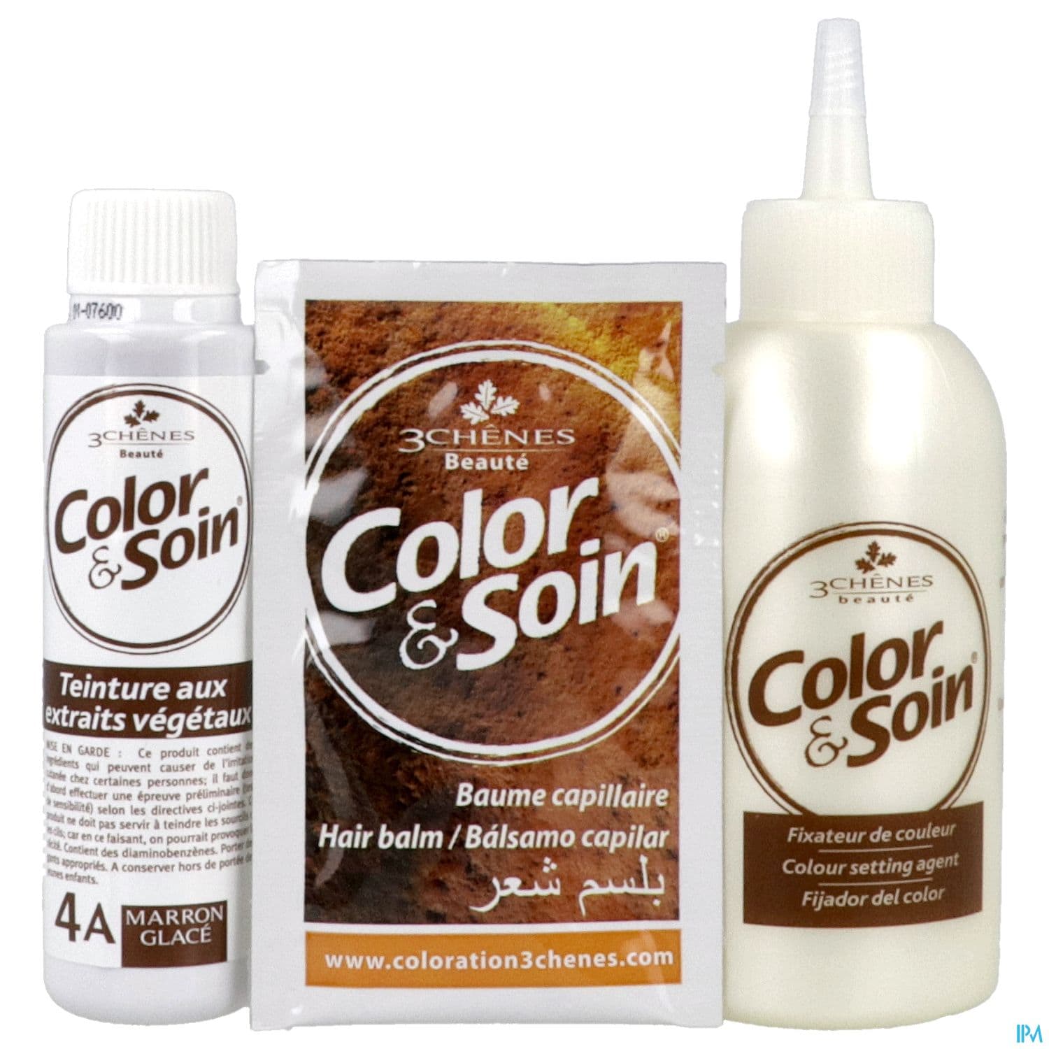 3 CHENES COLOR/SOIN MARRON GLAC 4A
