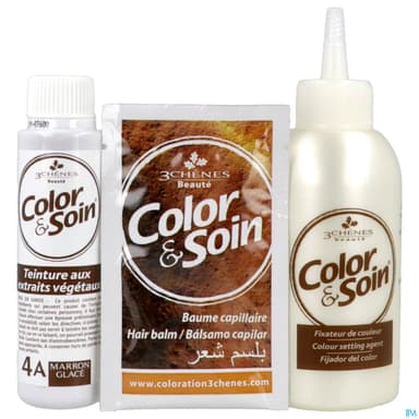 3 CHENES COLOR/SOIN MARRON GLAC 4A