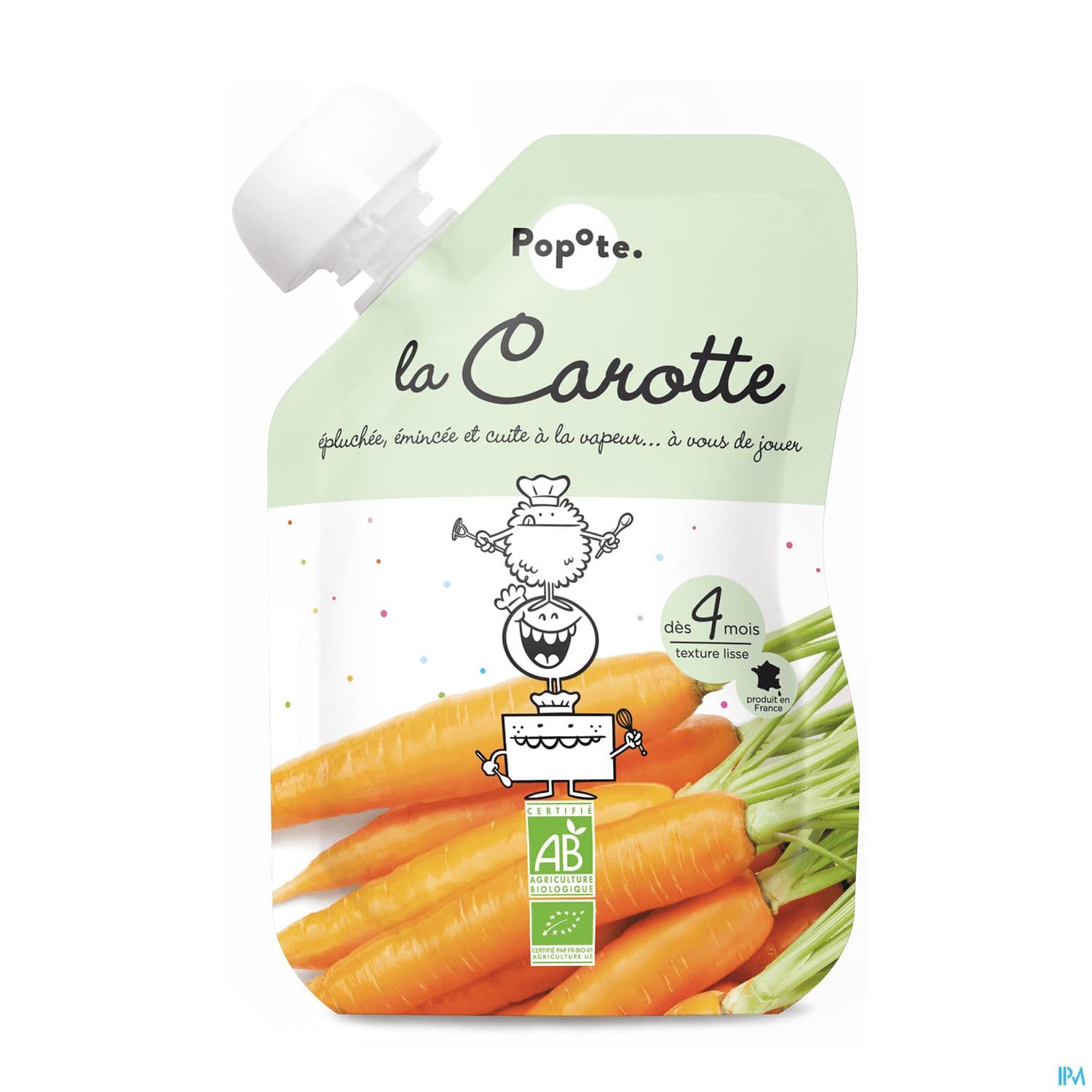 Popote Gourde Carotte Bio 120g