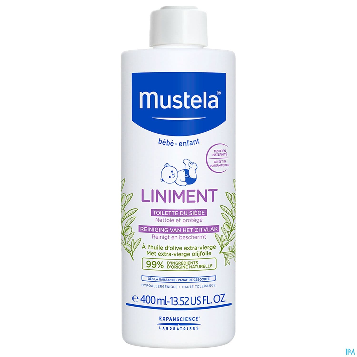 MUSTELA BB LINIMENT FL POMPE 400ML