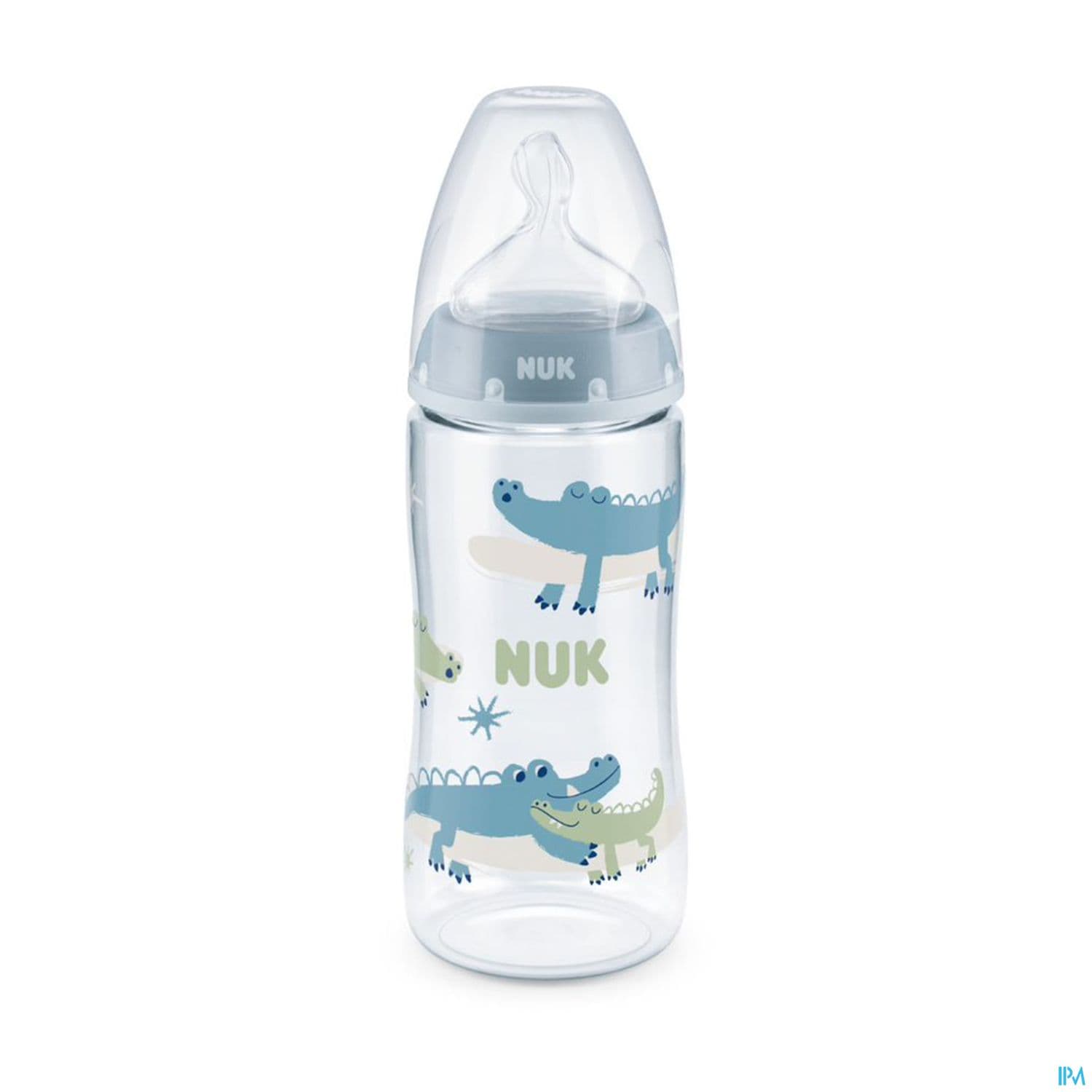 Nuk Biberon First Choise+ Fc+ Tc 360ml Silicone 6/18m Flow Control Garcon