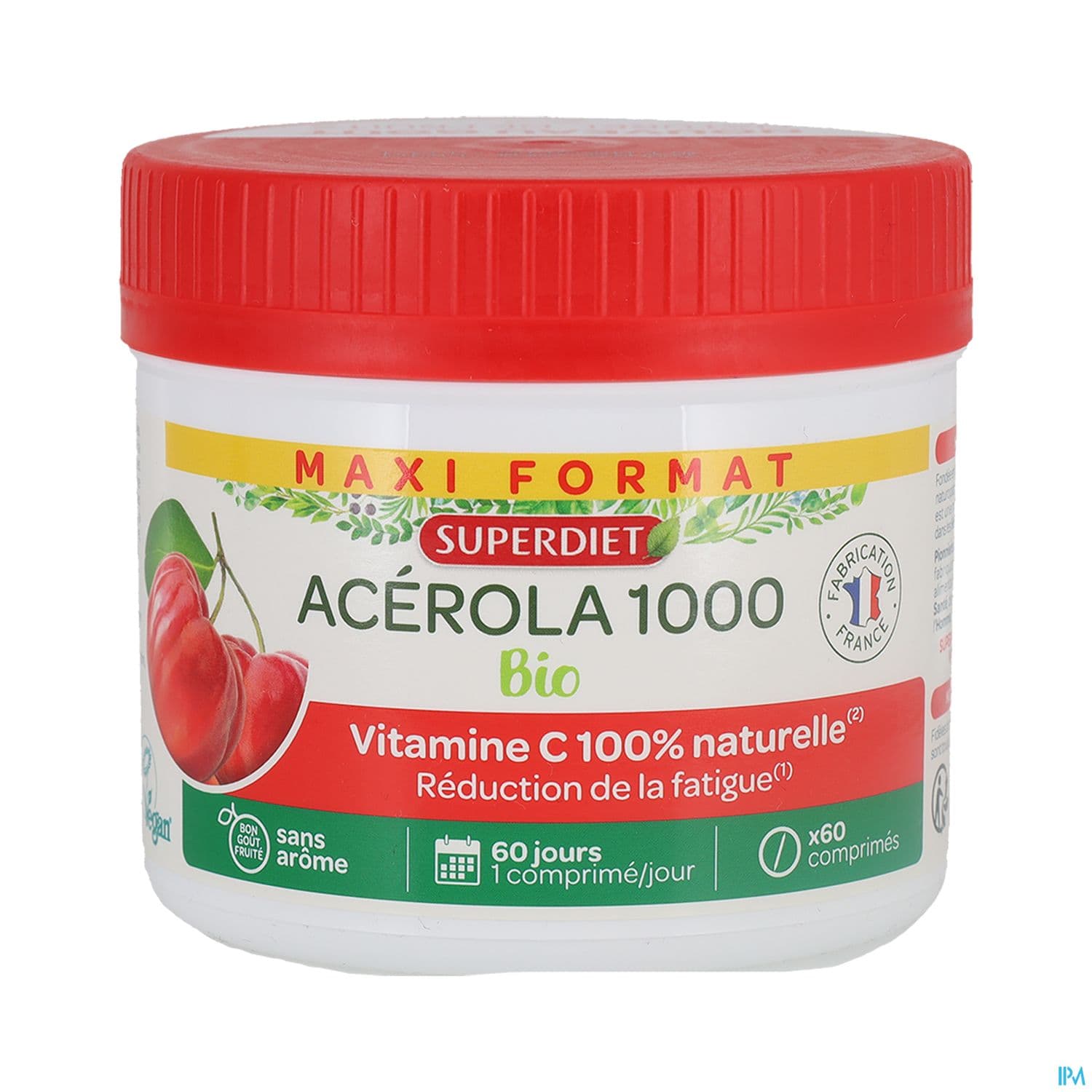 Superdiet Acerola 1000 Bio Comprime A Croquer 60