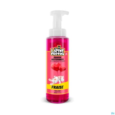 Enfant Licence Mousse Nettoyante Fraise Lapins Cretins 300ml