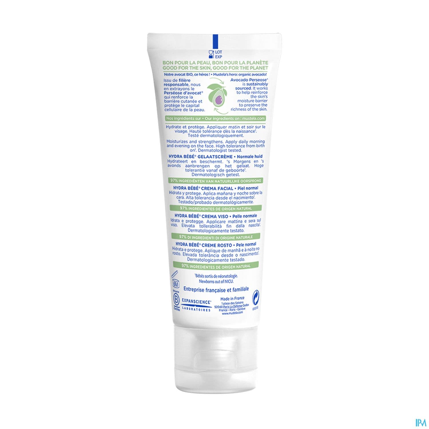 Mustela Bebe Enfant Hydra Bebe Enfant Creme Visage A l Avocat Bio 40ml