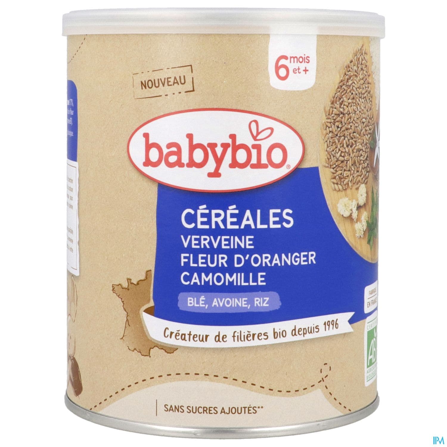 BABYBIO CEREALES VERV FL ORANG220G