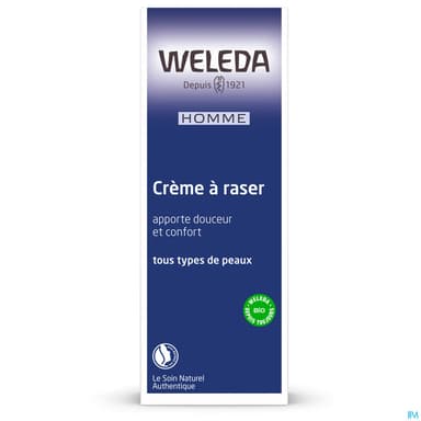 Weleda Homme Creme A Raser Avec Blaireau 75ml