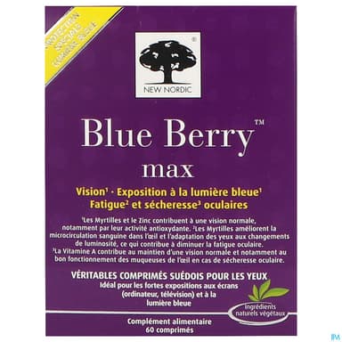 New Nordic Blue Berry Fatigue Oculaire Comprime 60