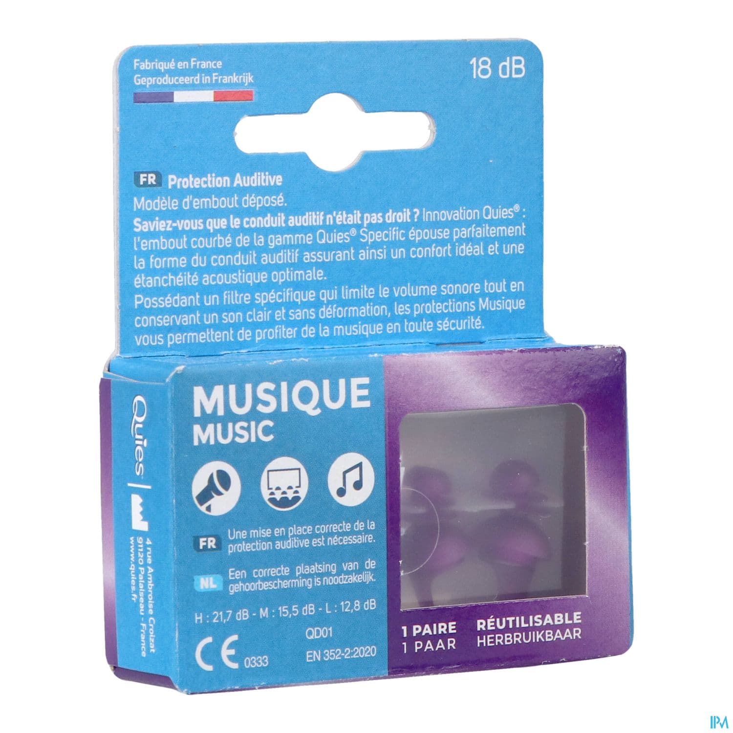 QUIES PROT AURIC SPEC MUSIQUE X2