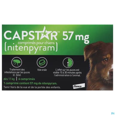 CAPSTAR 57MG CPR 6