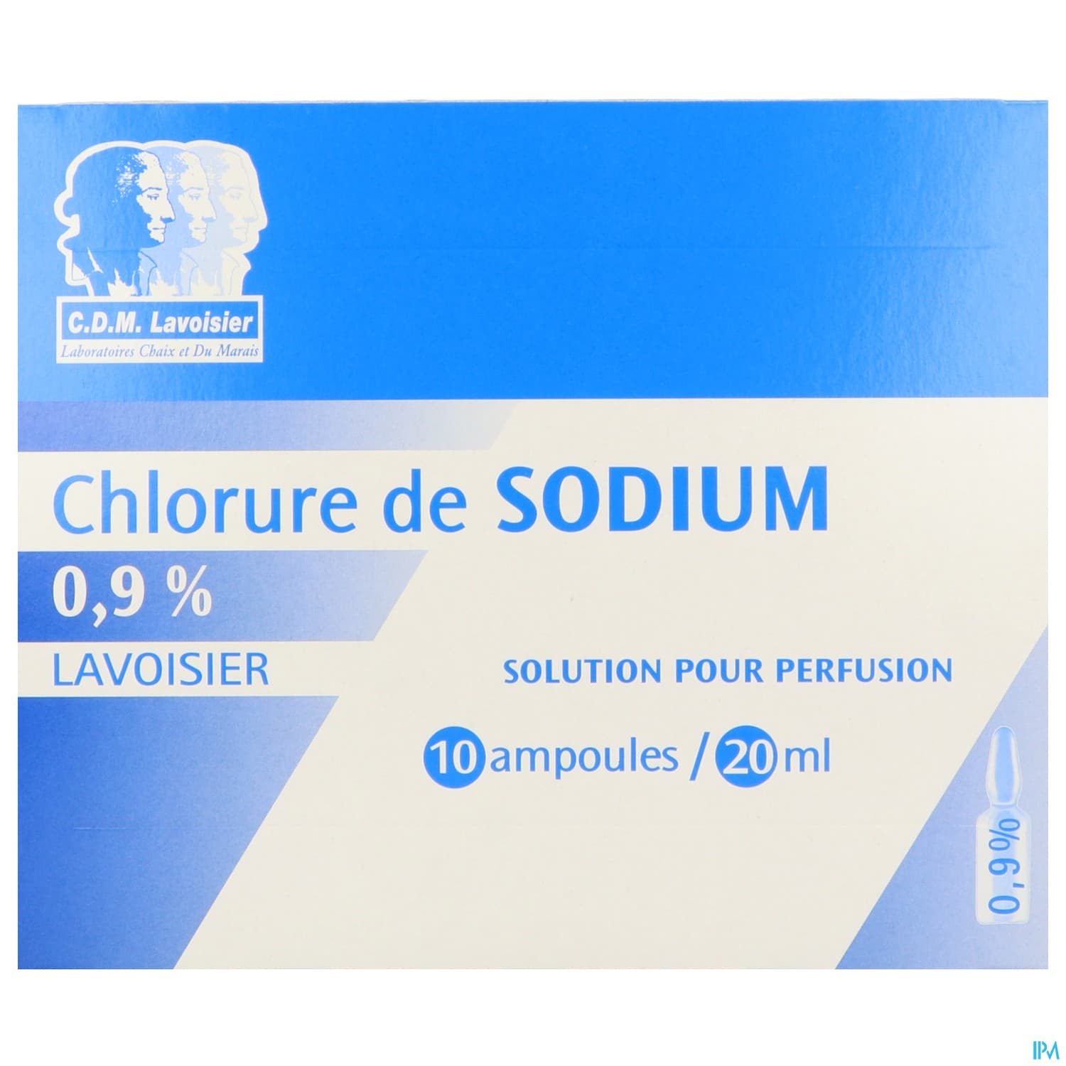 Lavoisier Sodium Chlorure 0.9% Solution Injectable 20ml 10