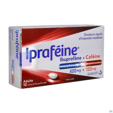 IPRAFEINE 400MG/100MG CPR 12